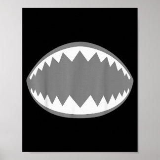 Haifischkiefer-Shirt Erwachsene Kinder Männer Frau Poster