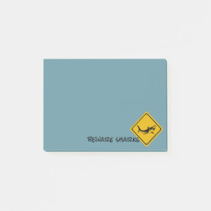 HaifischVerkehrsschild - Posten-Es-Anmerkungen Post-it Klebezettel