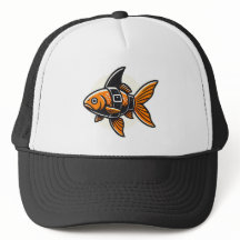 Haiflossen-Goldfisch-T-Shirt von Vin Zzep
