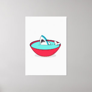 Haiflossensuppe Leinwanddruck