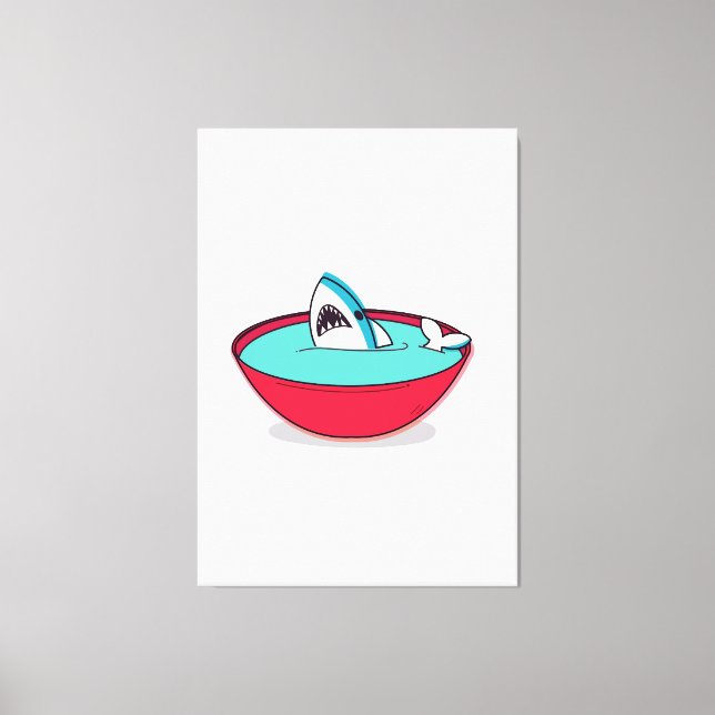 Haiflossensuppe Leinwanddruck (Vorderseite)