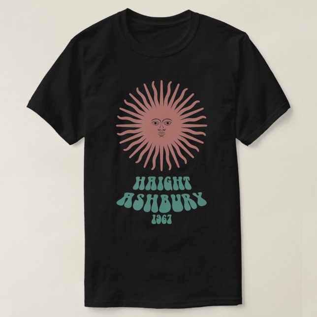 Haight Ashbury 1967 Sommer der Liebe T-Shirt (Design vorne)