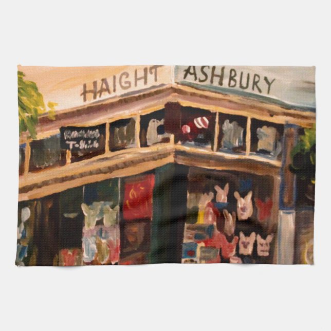 Haight Ashbury in San Francisco Geschirrtuch (Horizontal)