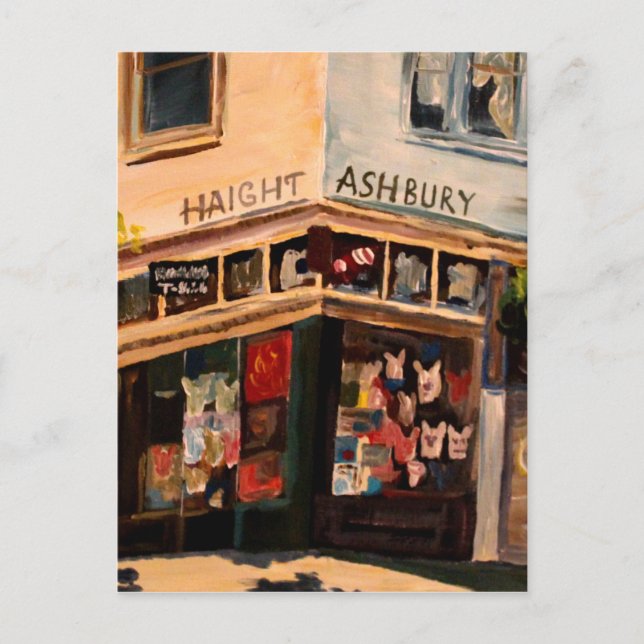 Haight Ashbury in San Francisco Postkarte (Vorderseite)