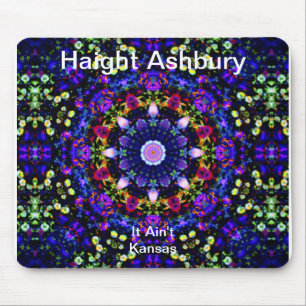 Haight Ashbury psychedelische Hippie-Mode-Kunst Mousepad