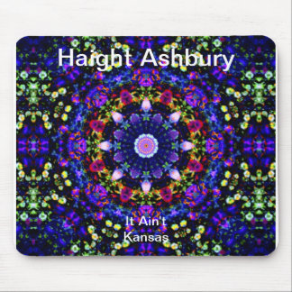 Haight Ashbury psychedelische Hippie-Mode-Kunst Mousepad