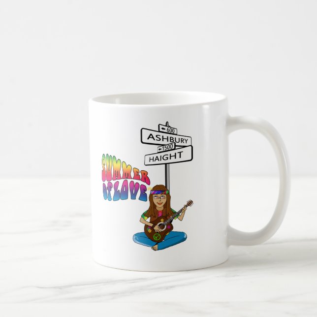 Haight Ashbury Sommer der Liebe Kaffeetasse (Rechts)