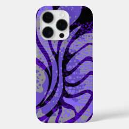 Haight Ashbury Vintag Psychedelic Paisley Lila iPhone 16 Pro Hülle
