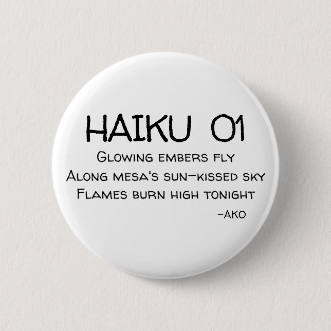 HAIKU 01 BUTTON (Vorderseite)
