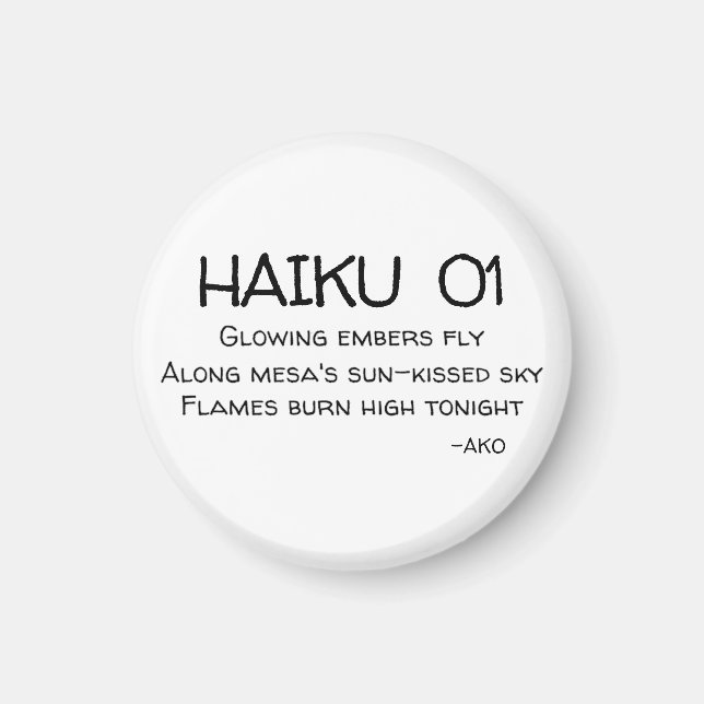HAIKU 01 MAGNET (Vorne)