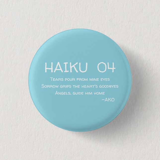 HAIKU 04 BUTTON (Vorderseite)
