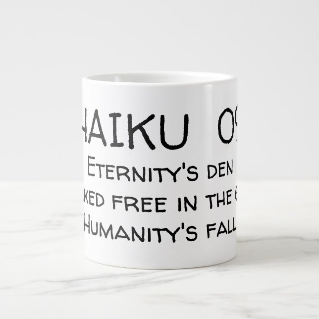 HAIKU 09 Jumbo-Tasse (Vorderseite)
