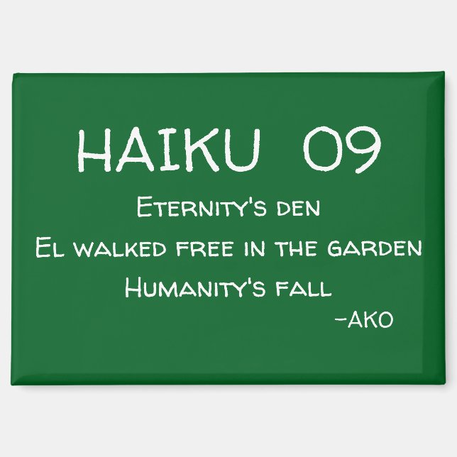 HAIKU 09 MAGNET (Vorderseite)