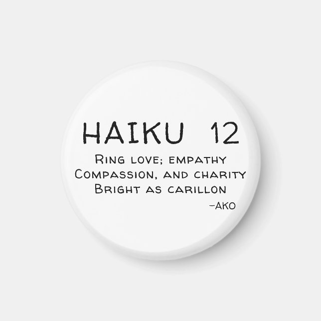 HAIKU 12 MAGNET (Vorne)