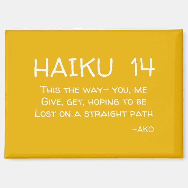HAIKU 14 MAGNET (Vorderseite)