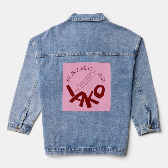 HAIKU 22 JEANSJACKE (Rückseite)
