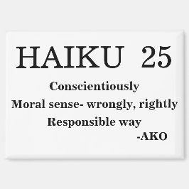 HAIKU 25 MAGNET
