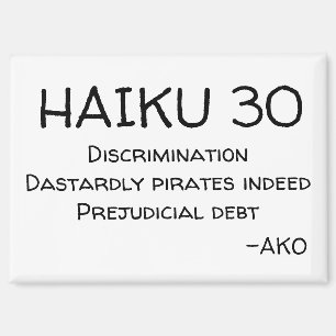 HAIKU 30 MAGNET