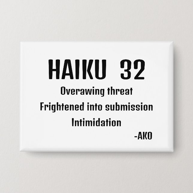 HAIKU 32 BUTTON (Vorderseite)