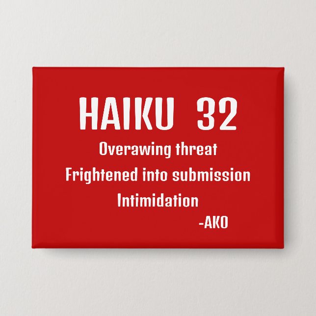 HAIKU 32 BUTTON (Vorderseite)