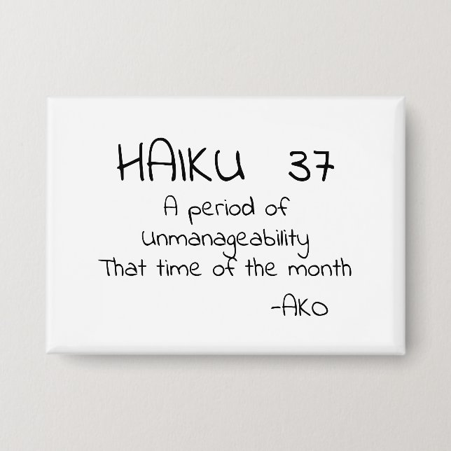 HAIKU 37 BUTTON (Vorderseite)