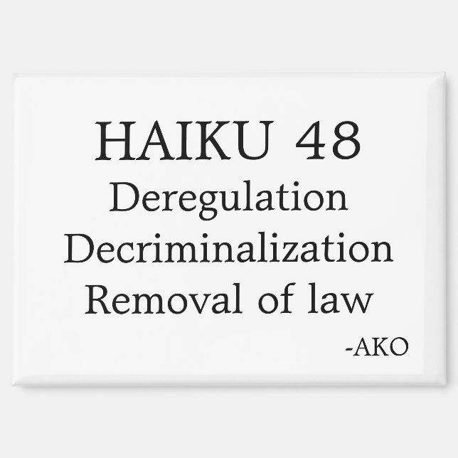 HAIKU 48 MAGNET (Vorderseite)