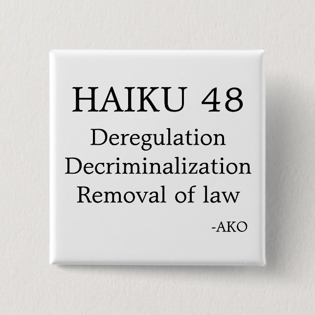 HAIKU 48 SQUARE BUTTON (Vorderseite)