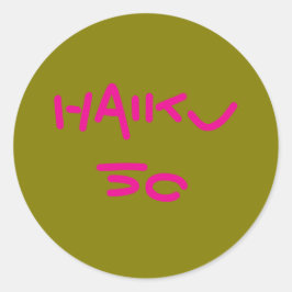 HAIKU 50 RUNDER AUFKLEBER
