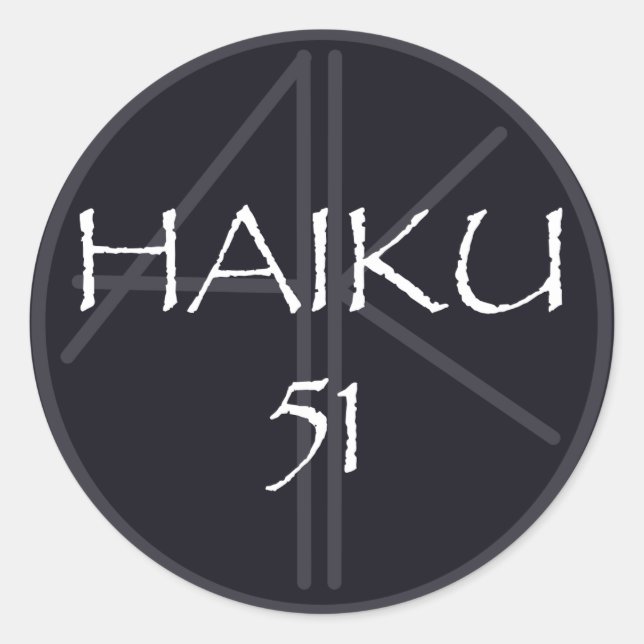 HAIKU 51 STICKER (Vorderseite)