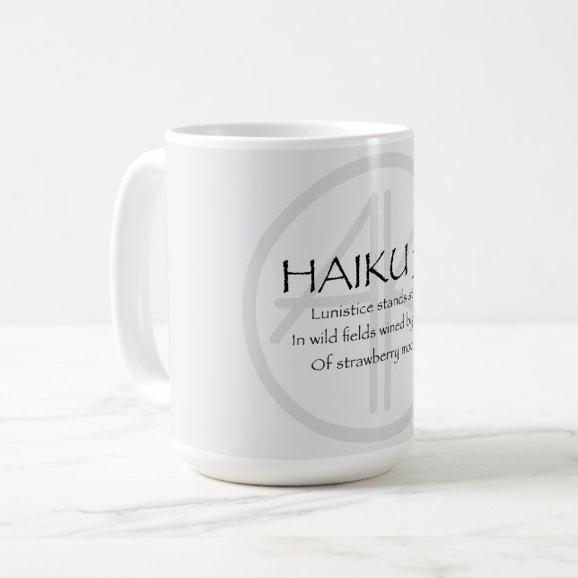 HAIKU 52 KAFFEETASSE (Vorderseite Links)