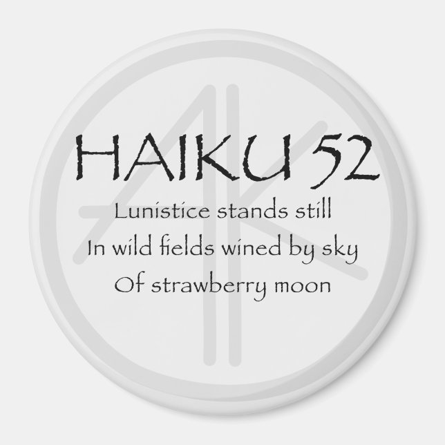 HAIKU 52 MAGNET (Vorne)