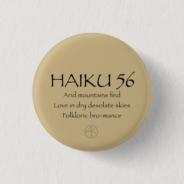 HAIKU 56 BUTTON (Vorderseite)