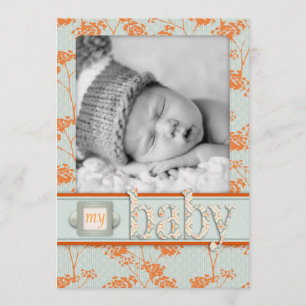 Haiku Baby Announccard Ankündigung