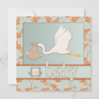 Haiku Baby-Einladung Square 2 Einladung