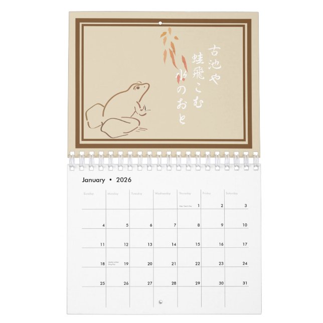 Haiku Kalender (Jan 2026)