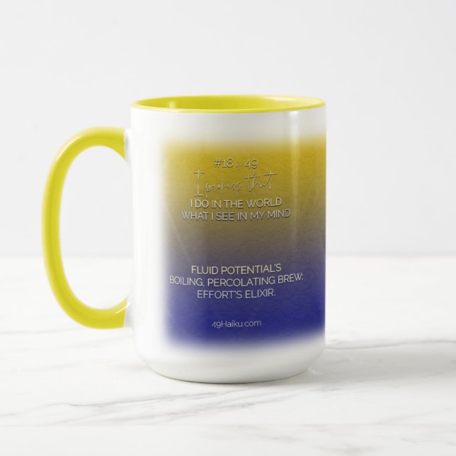 Haiku Mug "49 Professions de la joie" (Gauche)