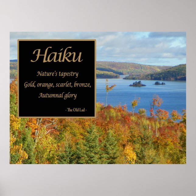 Haiku Nature's Tapestry Fotografy Poster (Vorne)