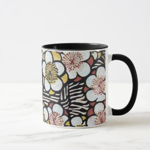 HAIKU/SCHWARZ-WEISS PINKSPRINGBLUMEN TASSE