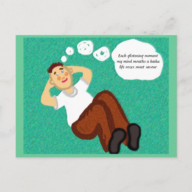 Haiku Zen-Gedichte Postkarte (Vorderseite)