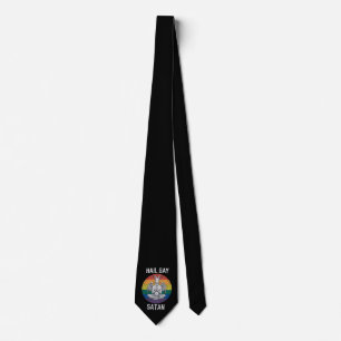 Hail Gay Satan Lustig Gothisch Gothic Ziege LGBTQ Krawatte