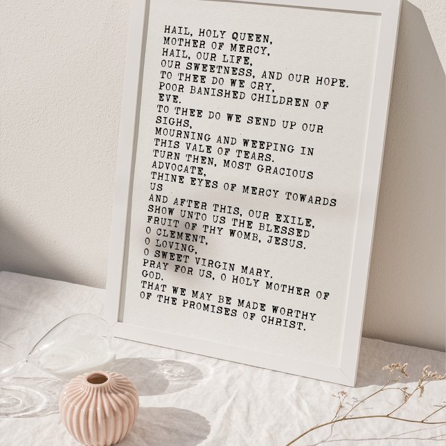 Hail, heilige Königin Gebet Poster (Von Creator hochgeladen)