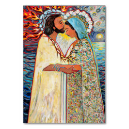 Hail Holy Queen Katholic Gebetskarte Tischnummer