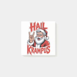 Hail Krampus Teufelshorn Krampus Rock Post-it Klebezettel