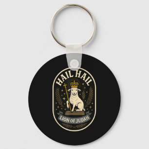 Hail Löwe von Juda - Fettes Emblem Jesus Christlic Schlüsselanhänger