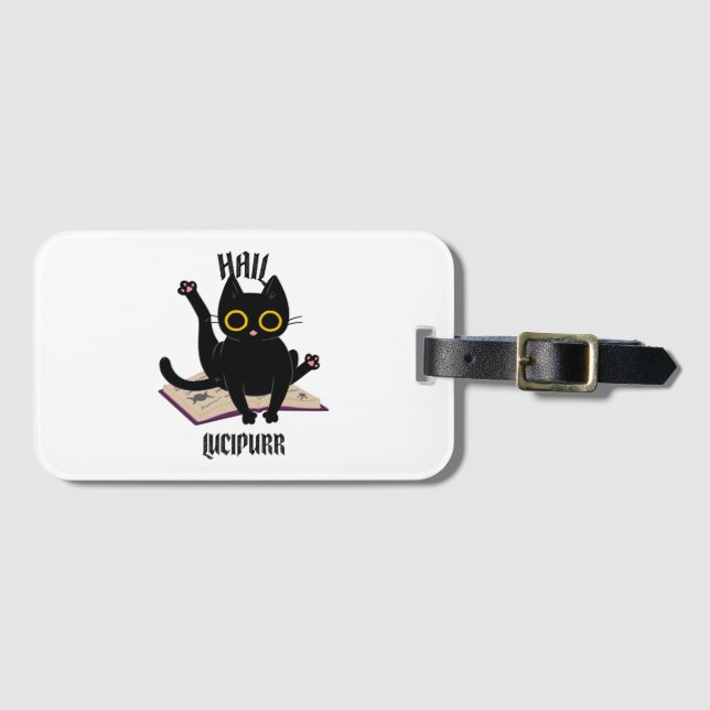 Hail Lucipurr Gepäckanhänger (Vorderseite (Horizontal))
