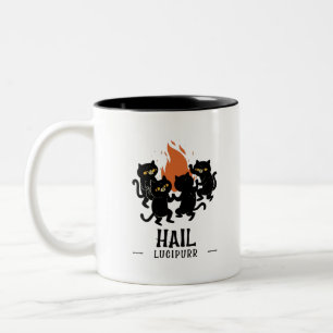 Hail Lucipurr Zweifarbige Tasse