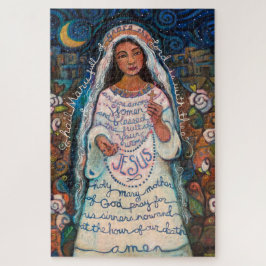 Hail Mary beten kontemplative Puzzle