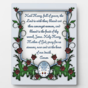 Hail Mary Fotoplatte