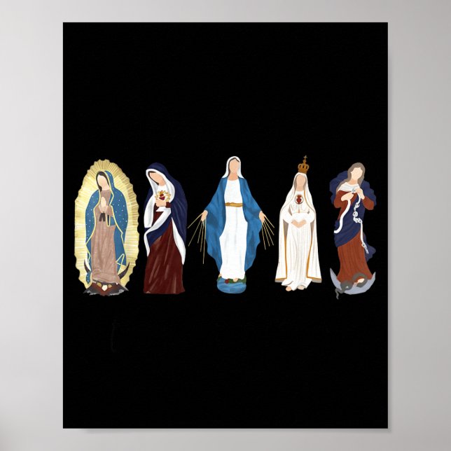 Hail Mary Full Of Grace, Blessed Virgin Mary, Bibl Poster (Vorne)