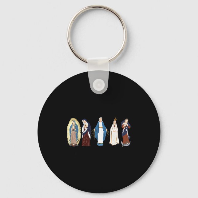 Hail Mary Full Of Grace, Blessed Virgin Mary, Bibl Schlüsselanhänger (Vorderseite)